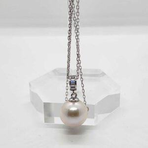Perfect round freshwater pearl necklace
