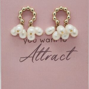 Fresh water pearl drop earring