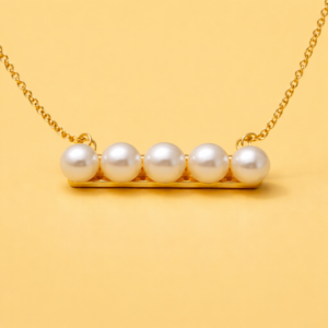 freshwater bar style necklace